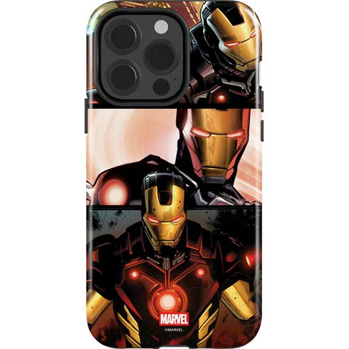 Marvel Iron Man Three Panel iPhone 15 Pro Impact Case
